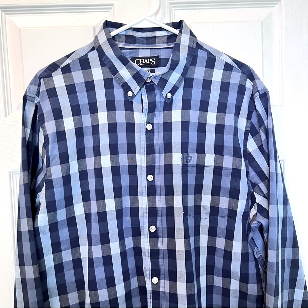 Chaps Button Down Long Sleeve Shirt Size XL